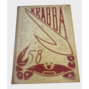 Vintage 1958 Hampton High School Yearbook The Krabba Hampton Virginia